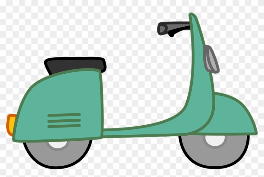 Scooter Png - Clip Art Moped Transparent Png