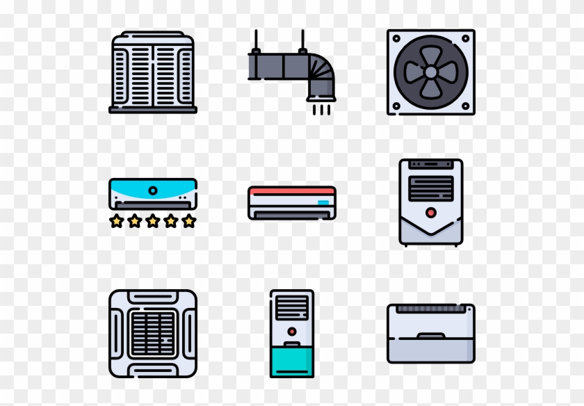 Air Conditioner - Cassette Aircon Icon Png Clipart