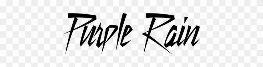 Prince Purple Rain Text Clipart