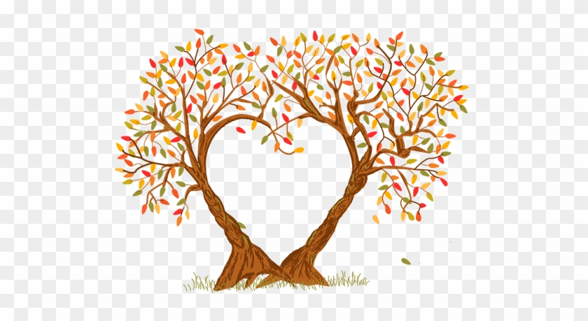 Illustration Designed By Custom Graphics And Signs, - Love Trees Drawing Clipart #385195