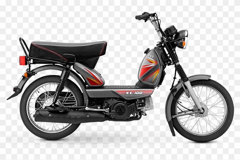 Tvs Xl100 Comfort In Silver Colour With Wide Platform - Tvs Xl 100 Comfort Clipart