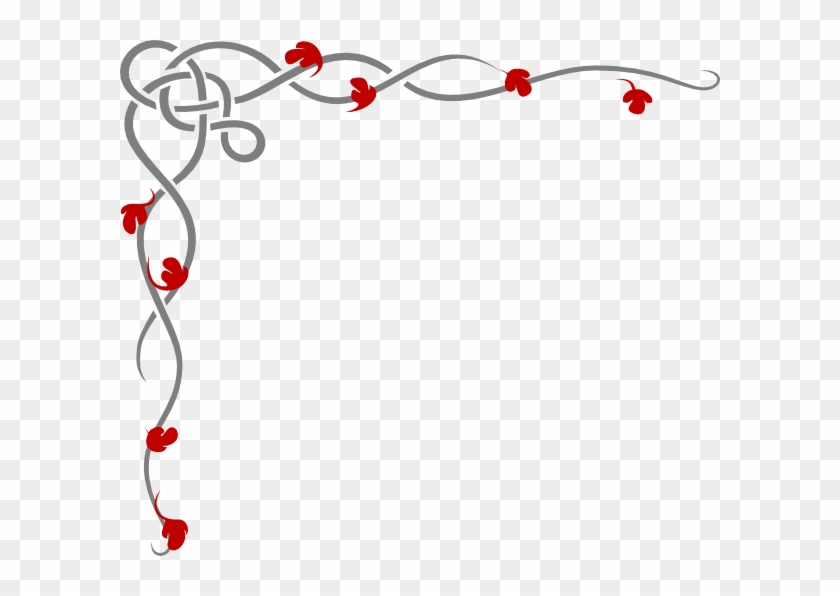 Wedding Invitation Border Png Image - Red And Grey Border Clipart