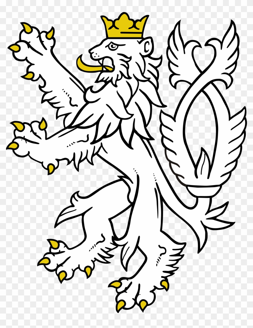 White Lion Clipart Svg - Medieval Lion Clip Art - Png Download