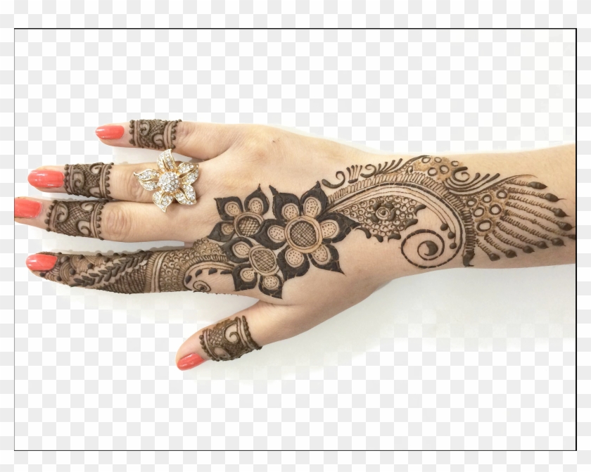 Mehendi Hand Designs Png Transparent - Best Mehndi Clipart #385546