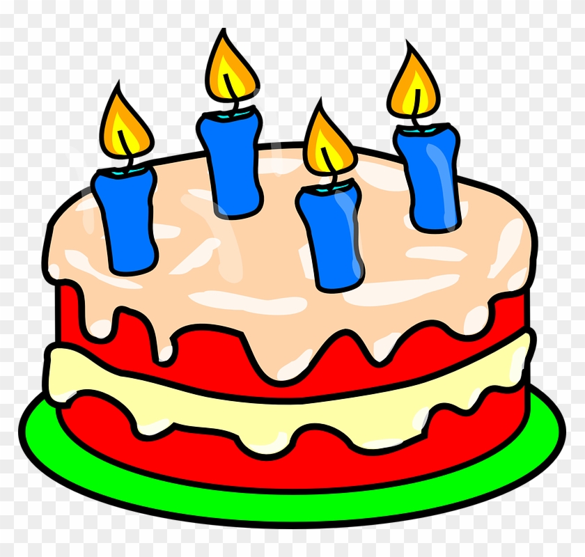 Birthday, Cake Free Images On - Clipart Of Cake - Png Download