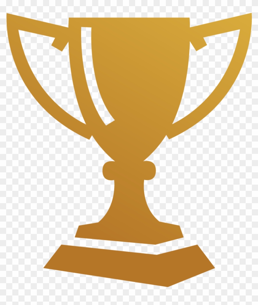 Gold Silver Bronze Trophies Png Clipart - Trophy Icon No Background Transparent Png #385629
