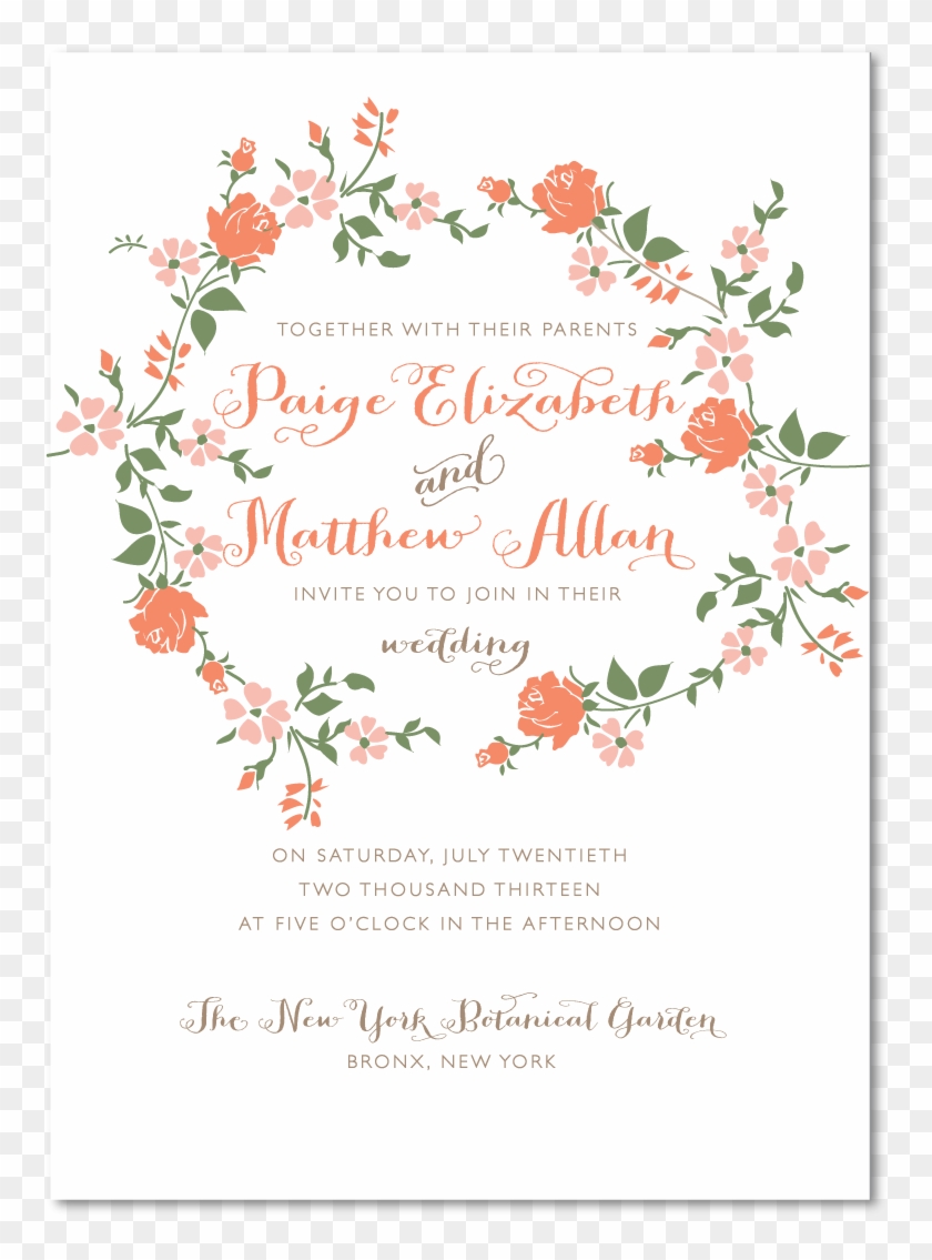 Wedding Invite Samples Invitations - Garden Wedding Sample Invitation Philippines Clipart #385684