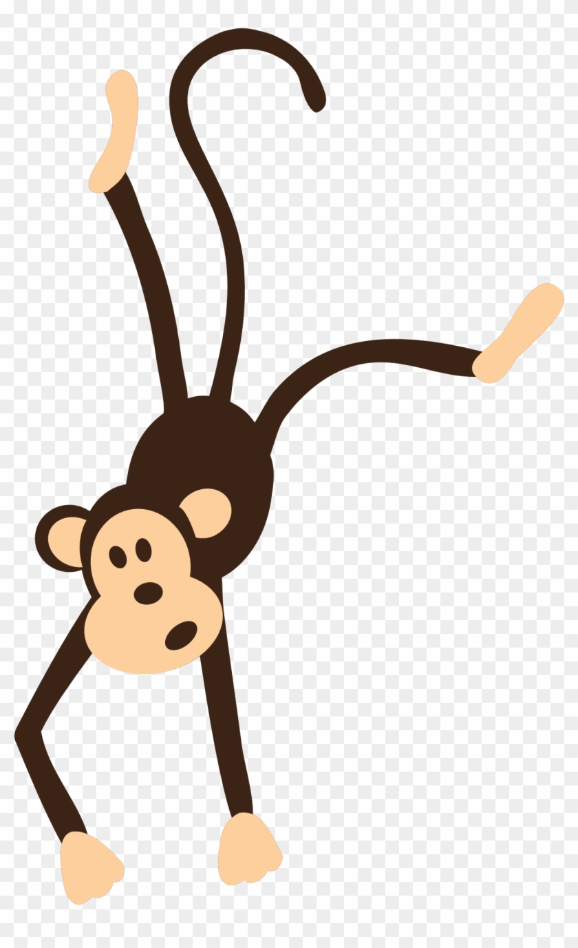 Monkey Circus Png Image - Hanging Cartoon Monkey Png Clipart #386239