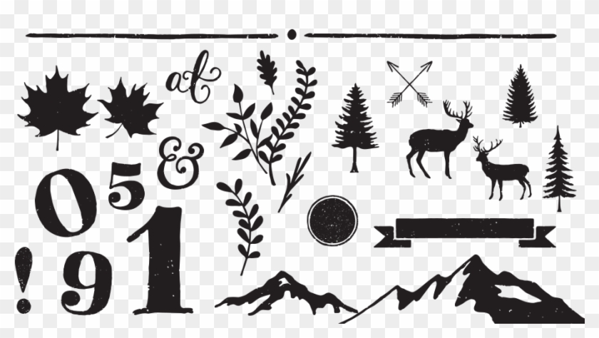 Wedding Invitation - White-tailed Deer Clipart #386263