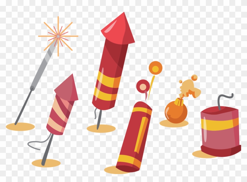 Diwali Crackers Png High-quality Image - Diwali Crackers Vector Png Clipart