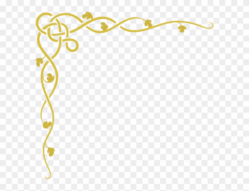Fancy Christian Lines And Borders - Gold Corner Border Png Clipart