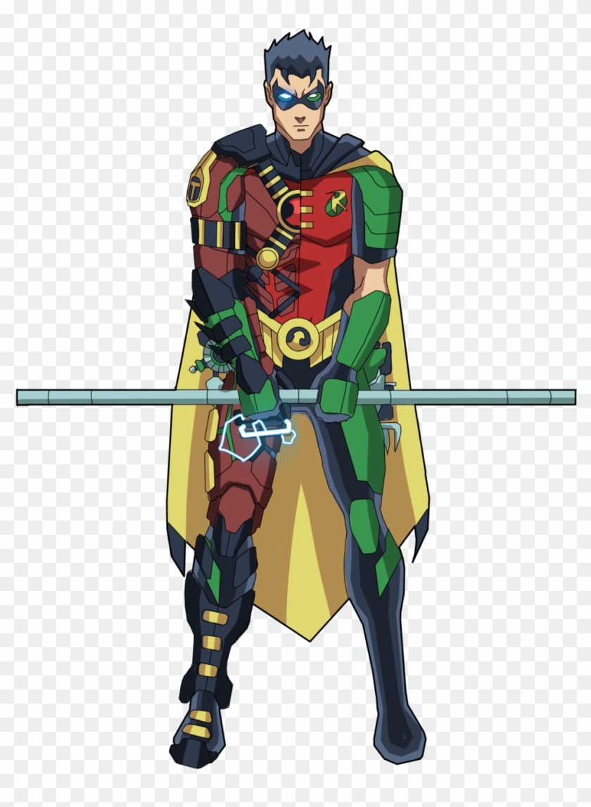 Superhero Robin Clipart Batman Cartoon - Robin Phil Cho Art - Png Download