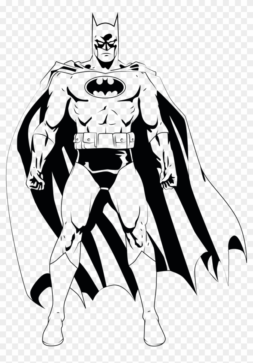 Vector Batman By Xx Ayla - Batman Png Line Art Clipart #386712