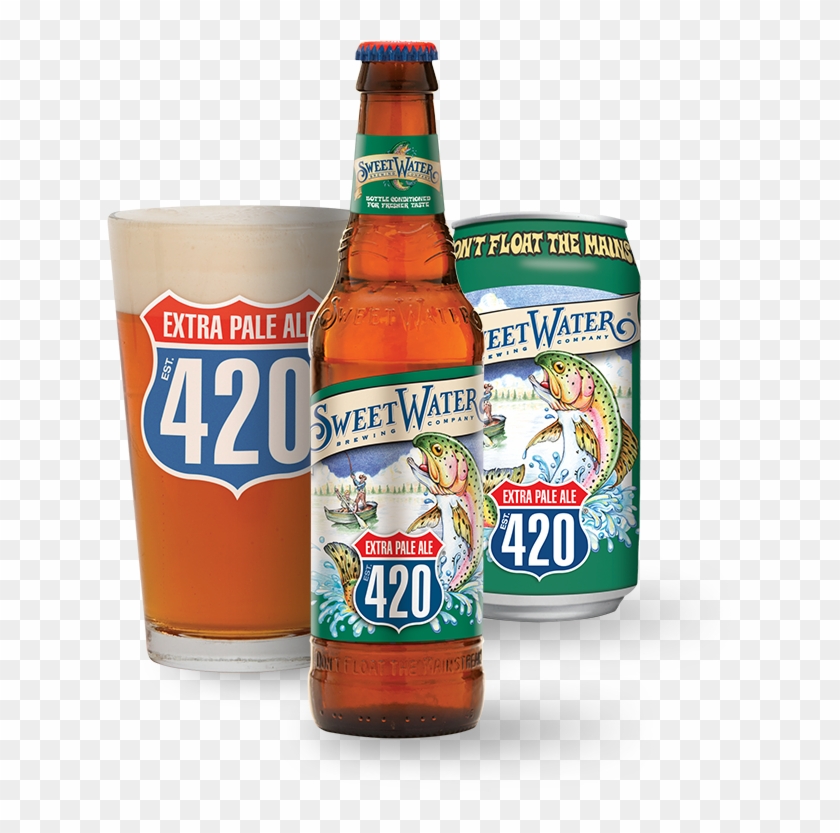 420 Extra Pale Ale - Sweetwater 420 Beer Clipart #386962