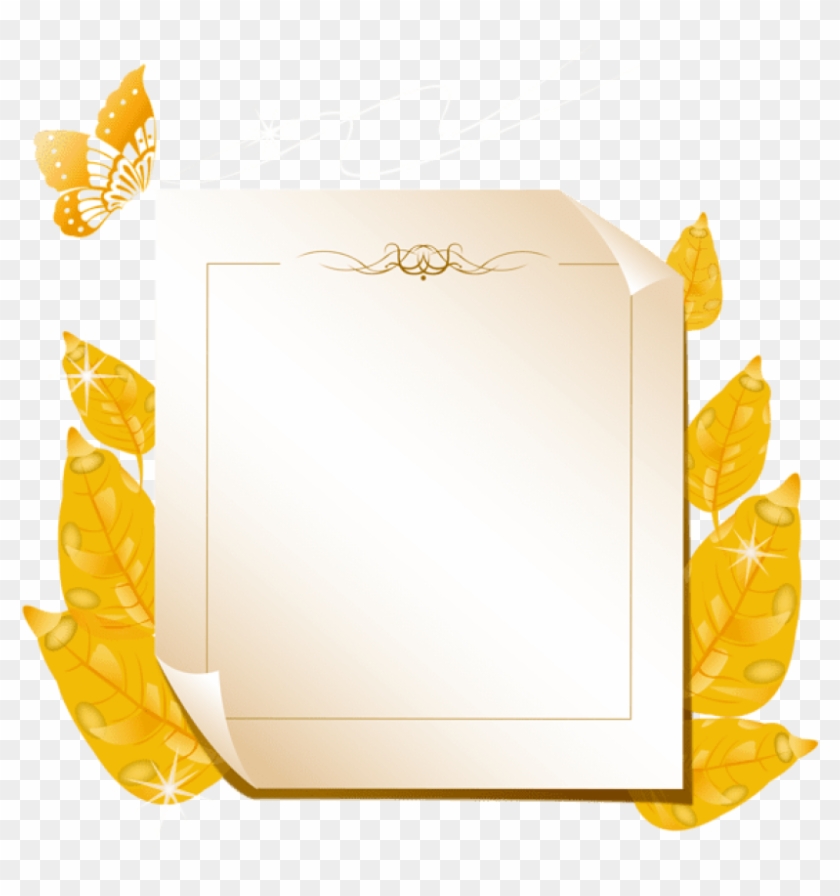 Free Png Download Autumn Leaves Blank Clipart Png Photo - Paper Transparent Png #386963