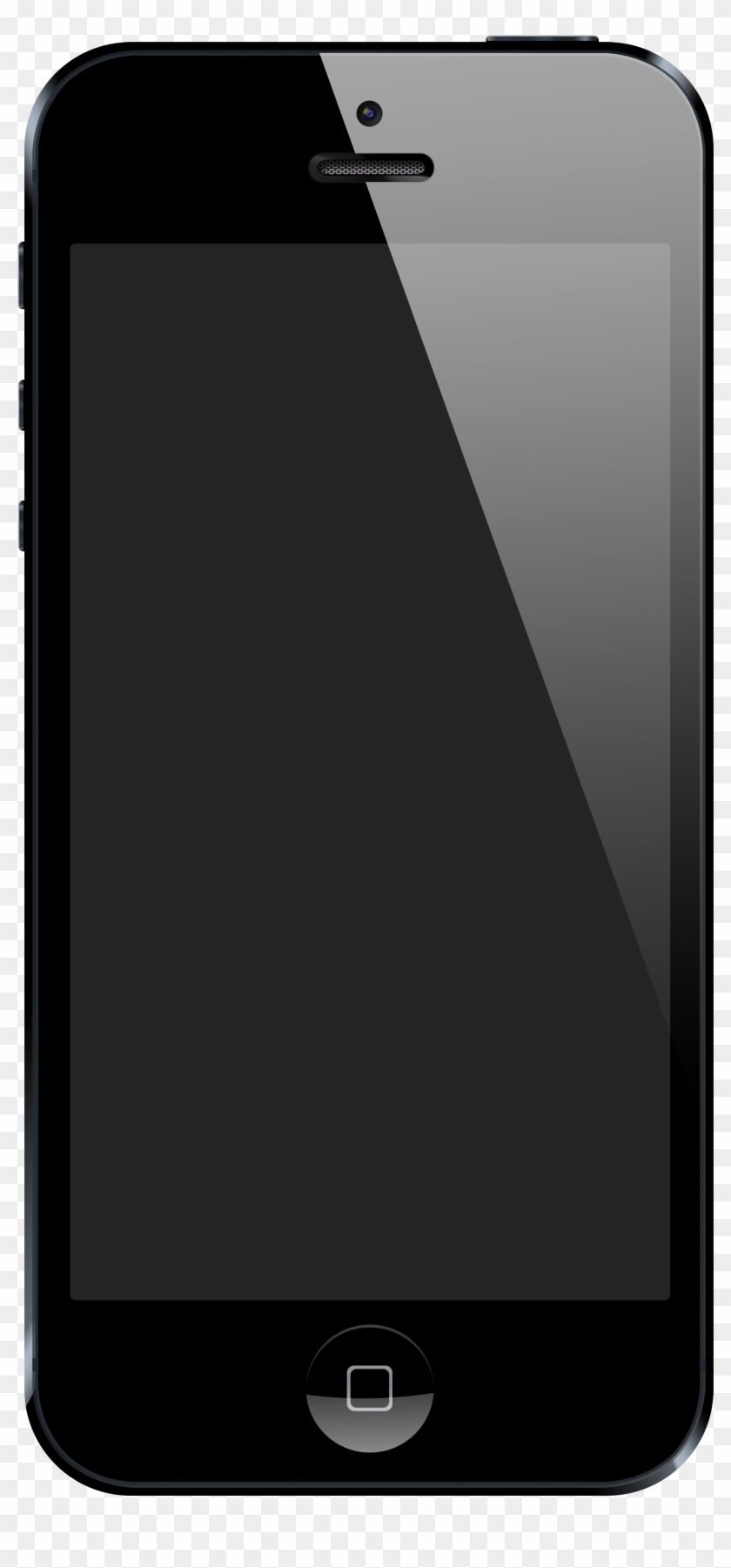 Iphone 5 Black Front Clipart