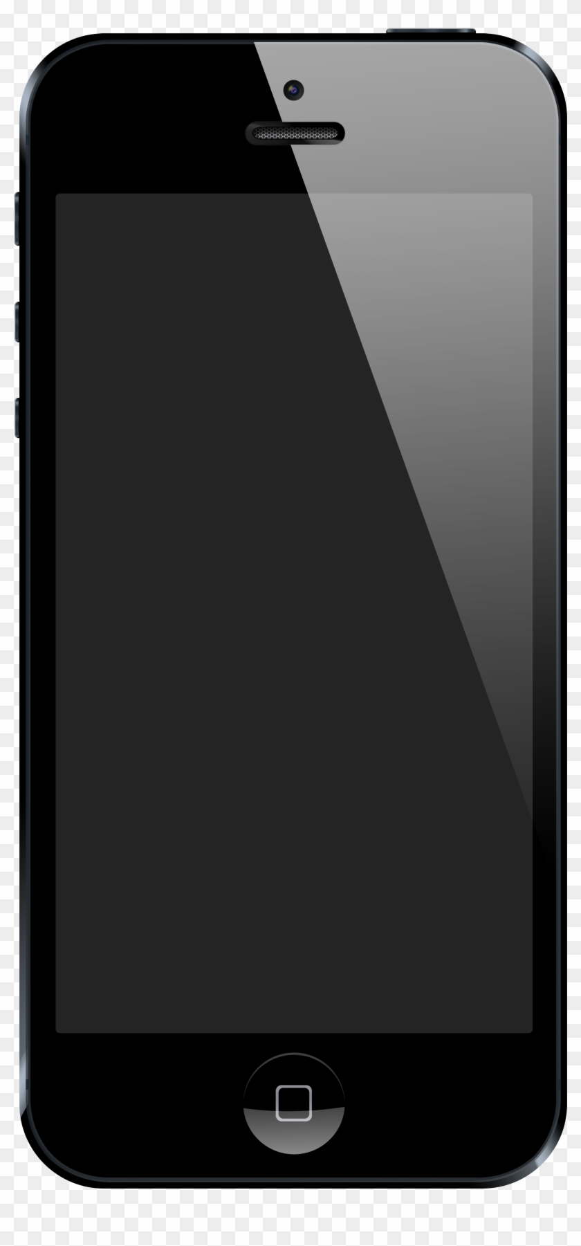 Iphone 5 Black Front Clipart #386994