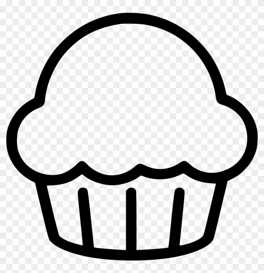 Cupcake Sweets Png Icon - Sweets Black And White Png Clipart #387109