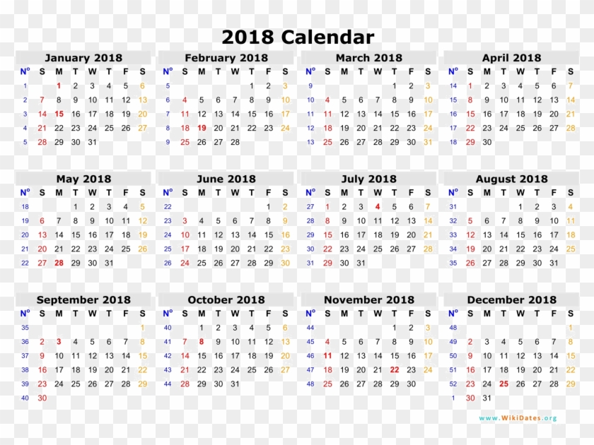 Calendar 2018 Png Transparent - 2018 Singapore Calendar With Public Holiday Clipart