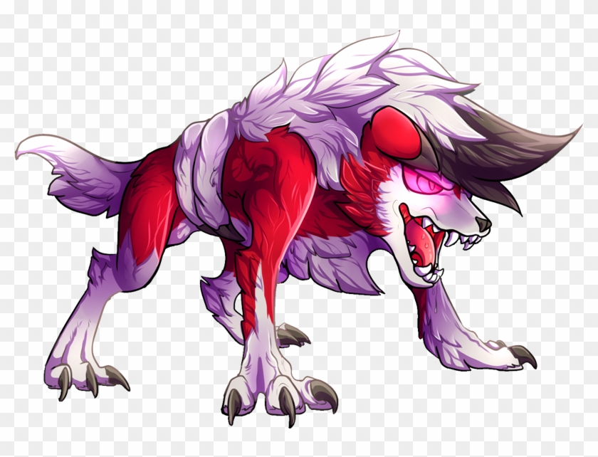 Shiny Mega Lucario Sprite - Mega Lycanroc Clipart
