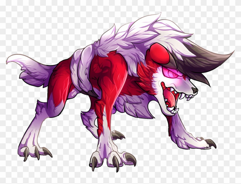 Shiny Mega Lucario Sprite - Mega Lycanroc Clipart #387327