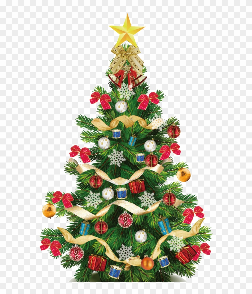 Christmas Tree Vector Png Clipart (#387394) - PikPng