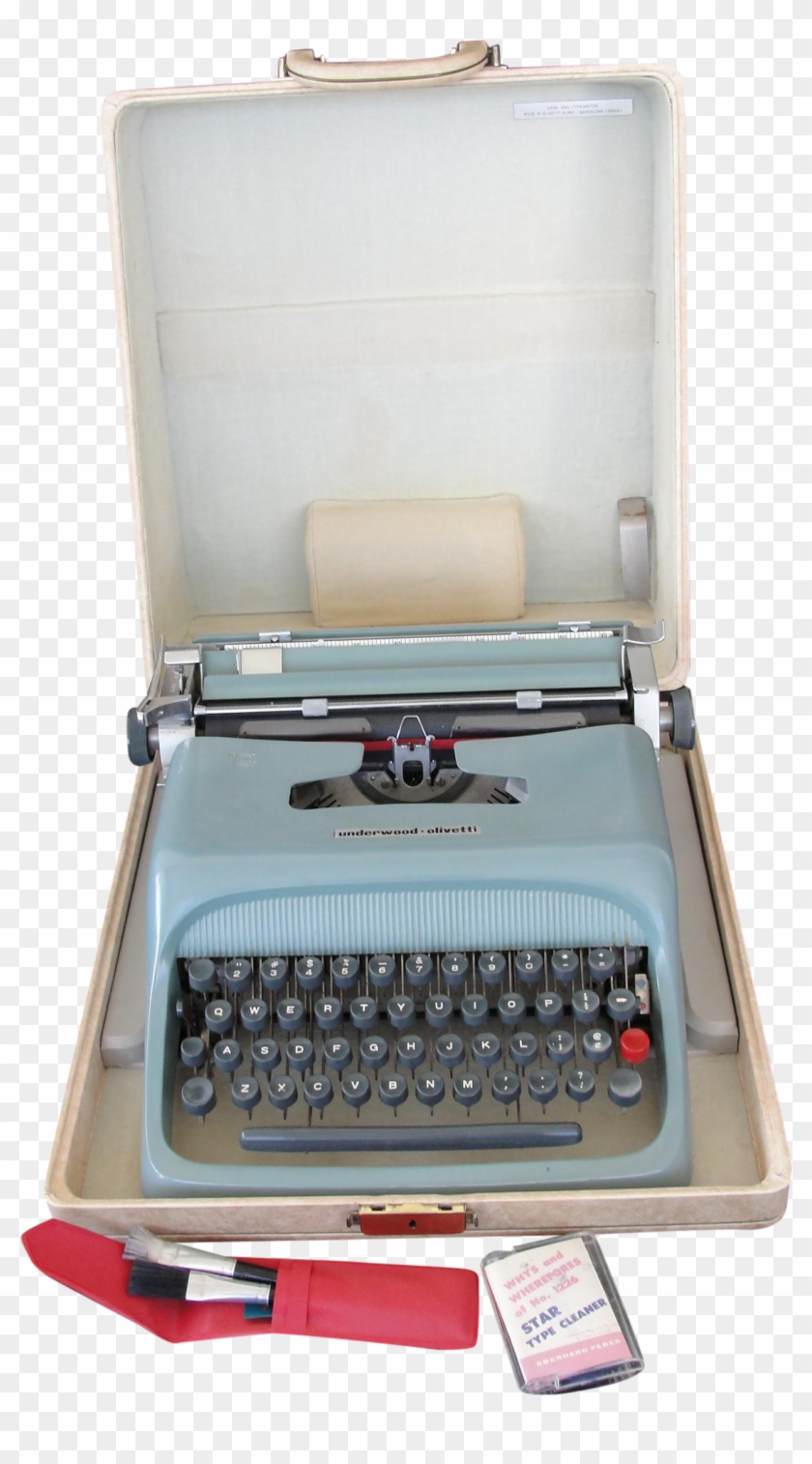 Vintage 1950's Green Underwood Olivetti Studio 44 Portable - Coin Purse Clipart