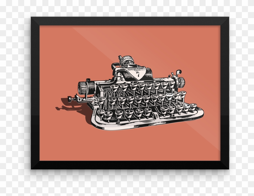 Typewriter Poster - Steamboat Clipart