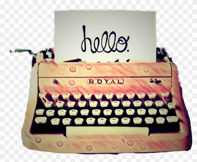 Typewriter Sticker - Cute Typewriter Clipart