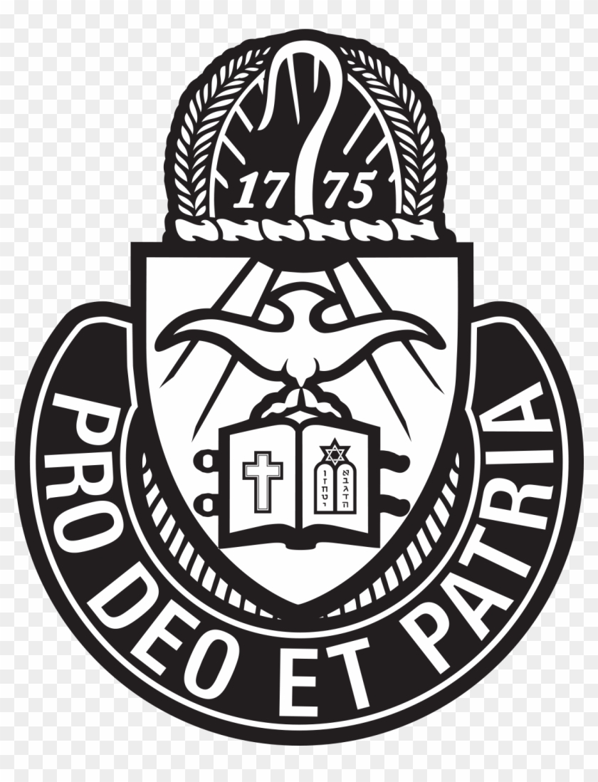 Vintage Chaplain Crest, Black & White - Us Army Chaplain Corps Crest Clipart