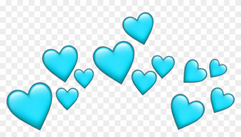 Crown Emoji Heart Tumblr Blue Pictures - Orange Emoji Hearts Png Clipart #387980