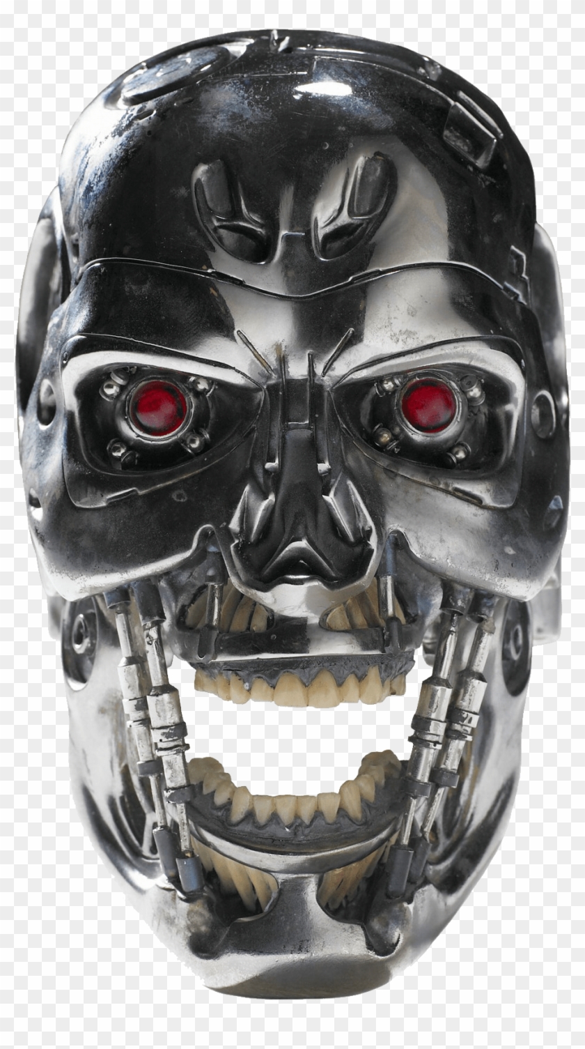 Terminator Skull Head Png - Terminator Face Effect Png Clipart