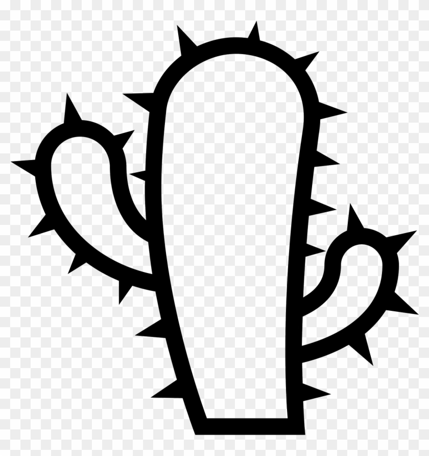 Crown Of Thorns Artwork - Icon Cactus Png Clipart #388368