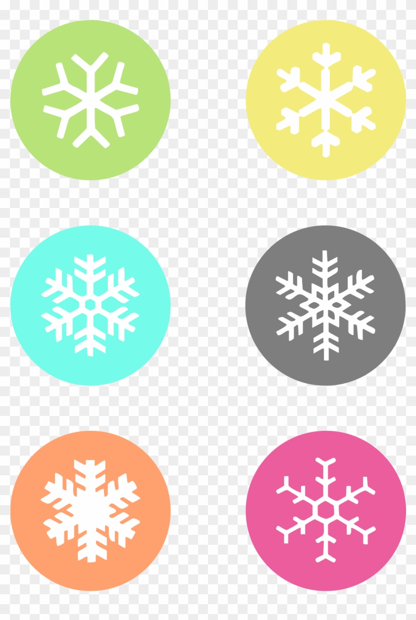 Snowflake Gift Tag Printable Clipart