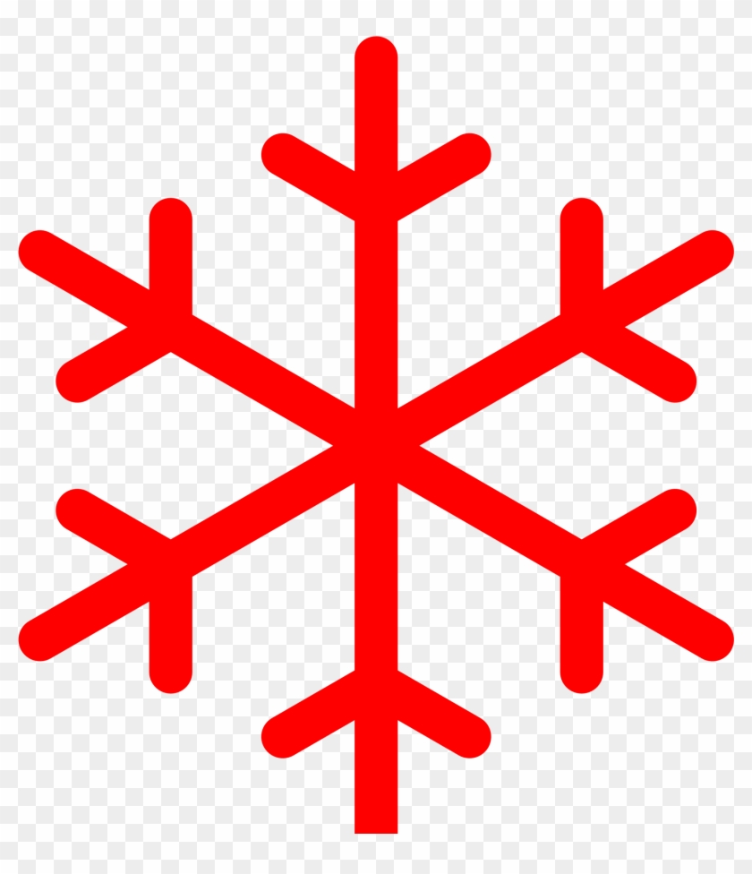Open - Transparent Simple Snowflake Clipart - Png Download #388822