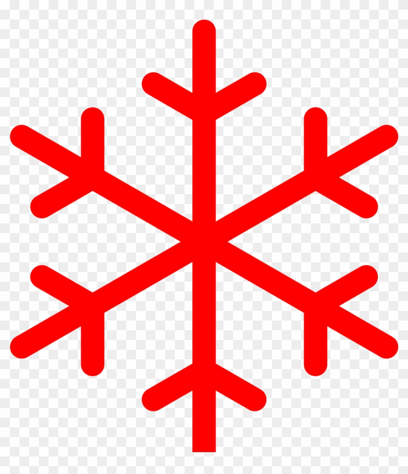 Open - Transparent Simple Snowflake Clipart - Png Download #388822