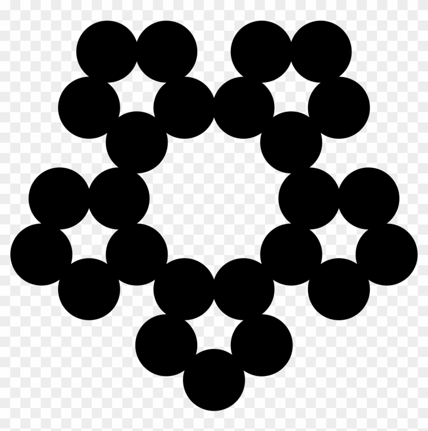 This Free Icons Png Design Of Circles Pentagon Snowflake Clipart