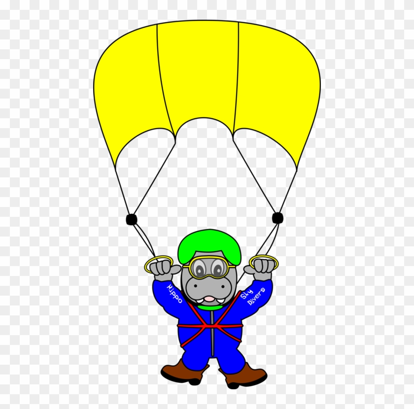 Parachuting Computer Icons Parachute Underwater Diving - Sky Dive Clip Art - Png Download #389262