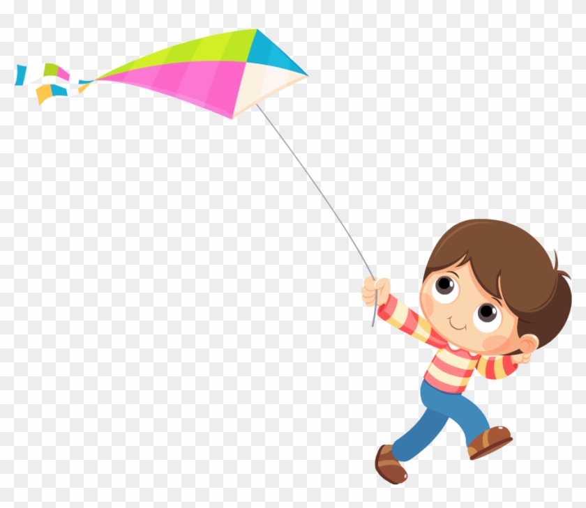 Clipart Transparent Parachute Clipart Kid - Flying A Kite Png #389370