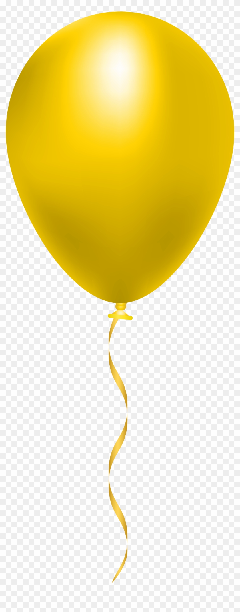 Ballons Transparent Yellow - Yellow Balloon Clipart Png