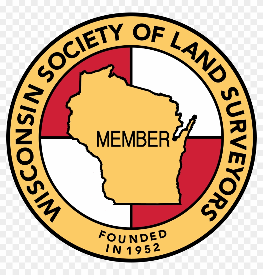 Wisconsin Society Of Land Surveyors - Emblem Clipart #3800125