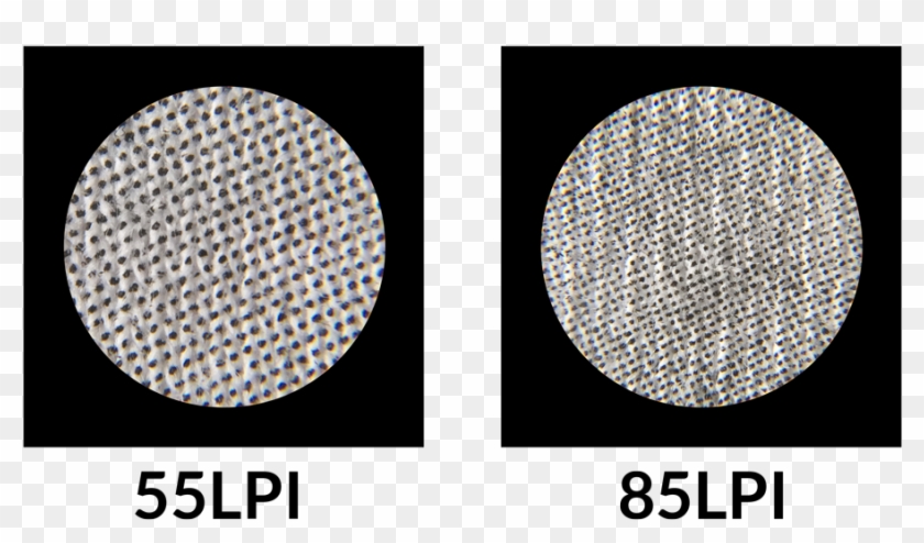 55 Vs 85 Dots - 55 Lpi Screen Printing Clipart #3800780
