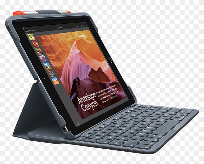 Slim Folio For <span - Logitech Slim Folio Ipad Clipart