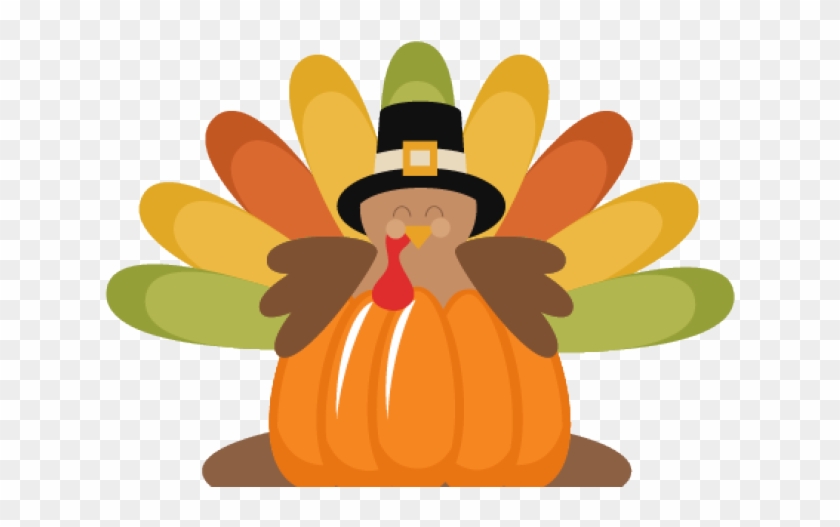 Cornucopia Clipart Border - Clip Art Cute Turkey - Png Download #3801203