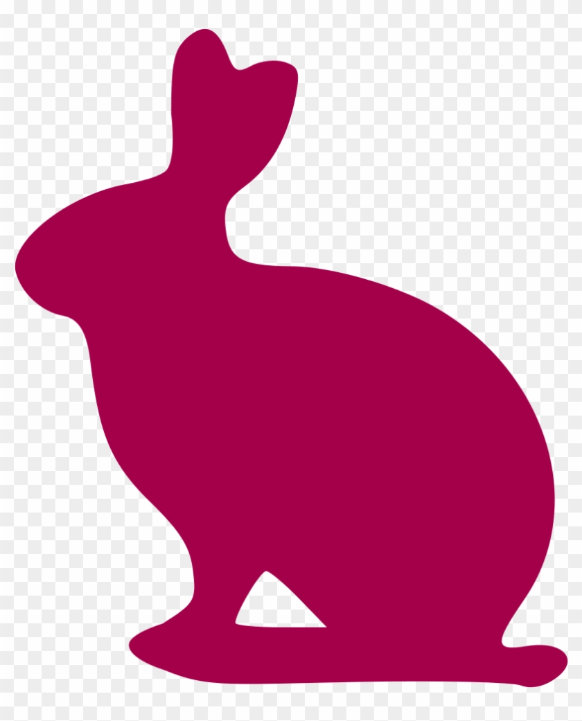 Lapin01 Flipped And Colorized - Bunny Silhouette Transparent Clipart #3801422