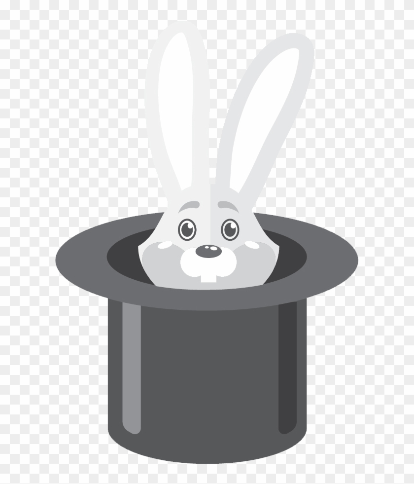 Rabbit In Hat Icon - Illustration Clipart