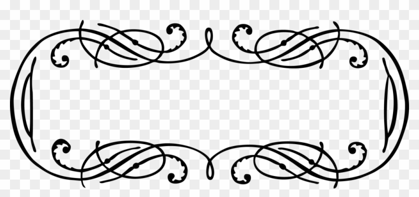 Calligraphy Vector Png Picture - Calligraphy Border Designs Png Clipart