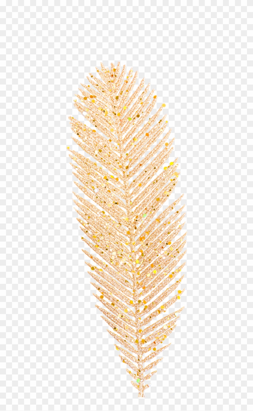 Christmas Deco Branch Golden Png Image - Gold Christmas Leaf Png Clipart