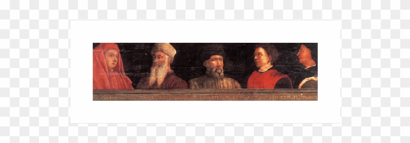 Portraits Of Giotto, Uccello, Donatello, Manetti And Clipart