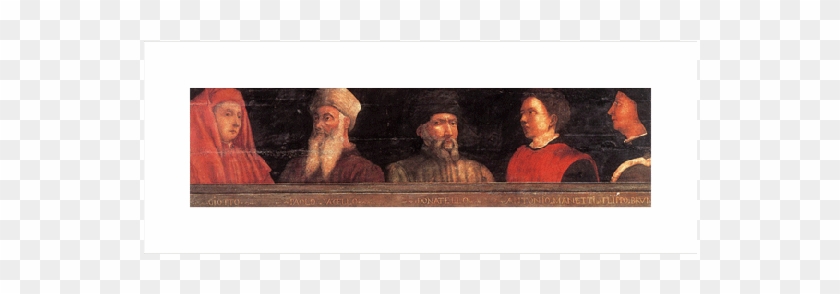 Portraits Of Giotto, Uccello, Donatello, Manetti And Clipart #3802092